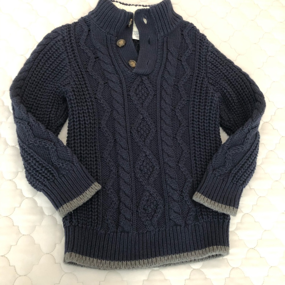 Gap Boys 3T Cable Knit Sweater ADORABLE! - Picture 3 of 4